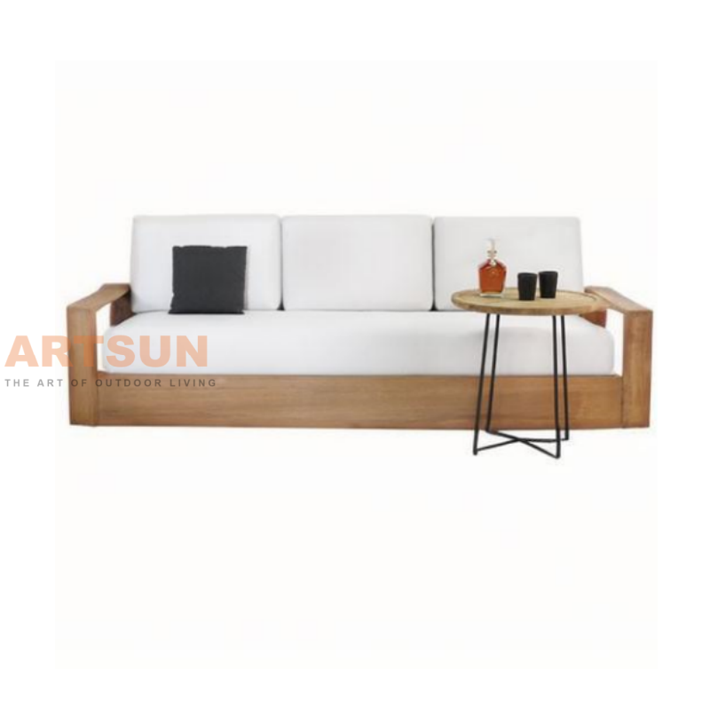 Ensemble de canapés d'extérieur en bois de teck haut de gamme