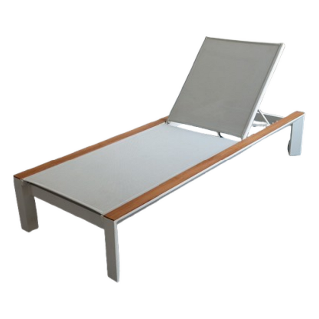 Chaise de chaises de chaise longue allongée en aluminium extérieur allongé de haute qualité