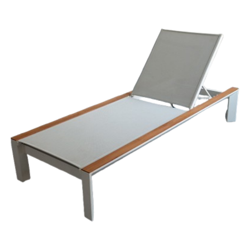 Chaise de chaises de chaise longue allongée en aluminium extérieur allongé de haute qualité