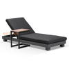 Aluminium de style européen Aluminium Sun Sun Lounger avec table d'appoint