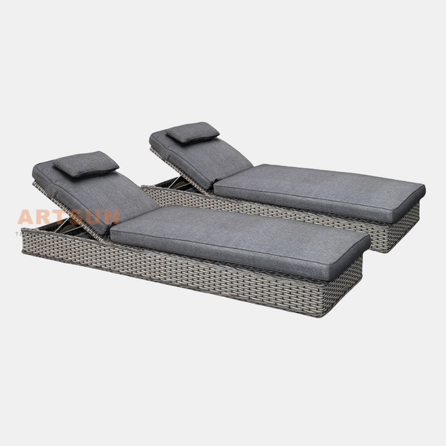  Allongeur synthétique Synthetic Rattan Sun pour Hotel Villa