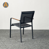 Fabricant professionnel meuble d'extérieur chaise en aluminium empilable pour le café