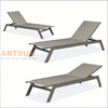 Chaise longue en aluminium Teslin à séchage rapide et respirante pour hôtels et centres de villégiature