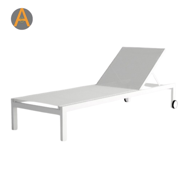 Chaise chaise unique en aluminium plage de plage de plage pour jardin