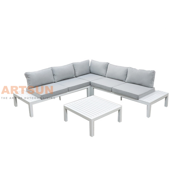 Canapé extérieur modulaire segmenté moderne