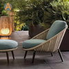Hot moderne extérieur patio pe rattan canapé pour villa
