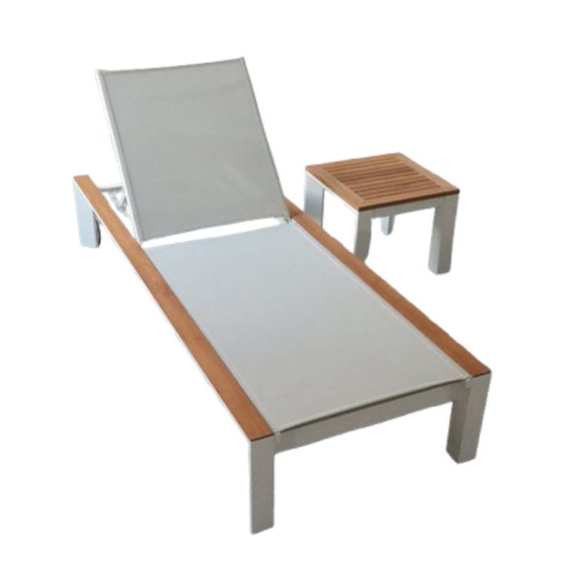 Chaise de chaises de chaise longue allongée en aluminium extérieur allongé de haute qualité