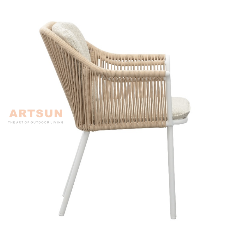 Fabricant professionnel Chaise de corde de meubles d'extérieur pour café