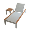 Chaise de chaises de chaise longue allongée en aluminium extérieur allongé de haute qualité