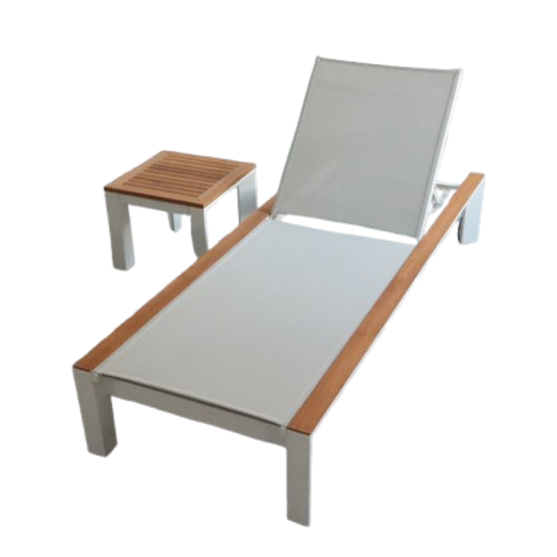 Chaise de chaises de chaise longue allongée en aluminium extérieur allongé de haute qualité