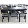 Chaise de salle à manger en aluminium moderne pour café au café