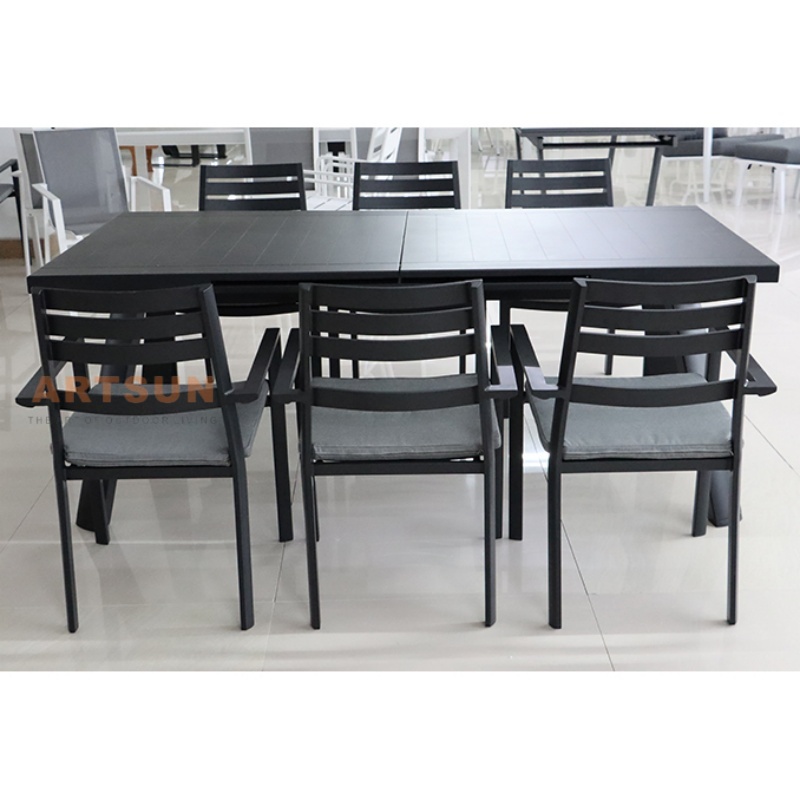 Chaise de salle à manger en aluminium moderne pour café au café