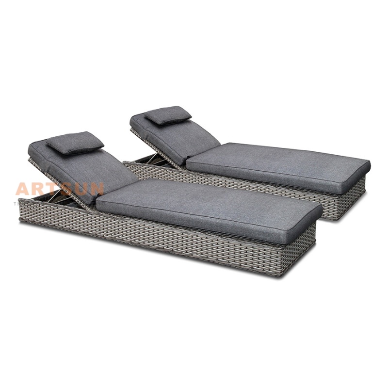  Allongeur synthétique Synthetic Rattan Sun pour Hotel Villa