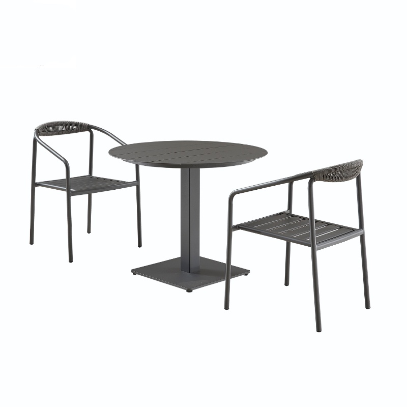 Table à manger et chaise en extérieur de la corde métallique du meilleur prix pour restaurant