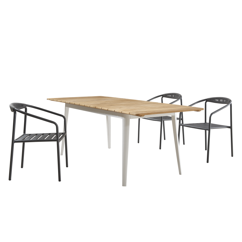 Chaises de table en aluminium en aluminium de qualité supérieure pour patio