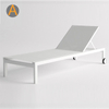Chaise chaise unique en aluminium plage de plage de plage pour jardin