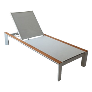 Chaise de chaises de chaise longue allongée en aluminium extérieur allongé de haute qualité
