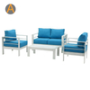 Patio de blanc en aluminium Whitel Sofa de jardin modulaire pour balcon