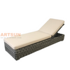  Allongeur synthétique Synthetic Rattan Sun pour Hotel Villa avec coussin