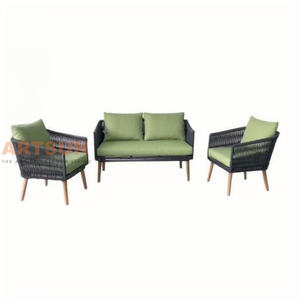 Corde à corde tissée la plus populaire canapé de jardin léger pour la relaxation extérieure