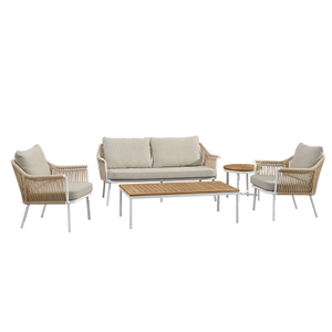 Ensemble de canapé de jardin tissé de la corde d'extérieur en vente