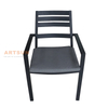 Chaise de salle à manger en aluminium moderne pour café au café