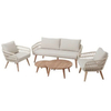Prix ​​d'usine NOUVEAU SOFA DE PATIO DE PERNE DE COIN EXTÉRIEUR en bois