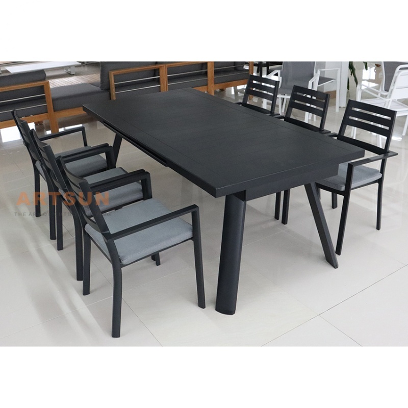Chaise de salle à manger en aluminium moderne pour café au café
