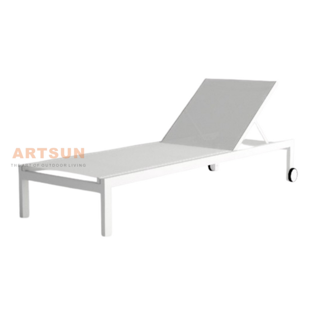Chaise chaise à chaiserie de plage en aluminium extérieur allongé de haute qualité 