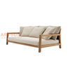 Sofa extérieur en bois sectionnel de luxe pour chambre d'attente