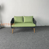 Corde à corde tissée la plus populaire canapé de jardin léger pour la relaxation extérieure