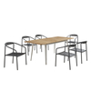 Chaises de table en aluminium en aluminium de qualité supérieure pour patio