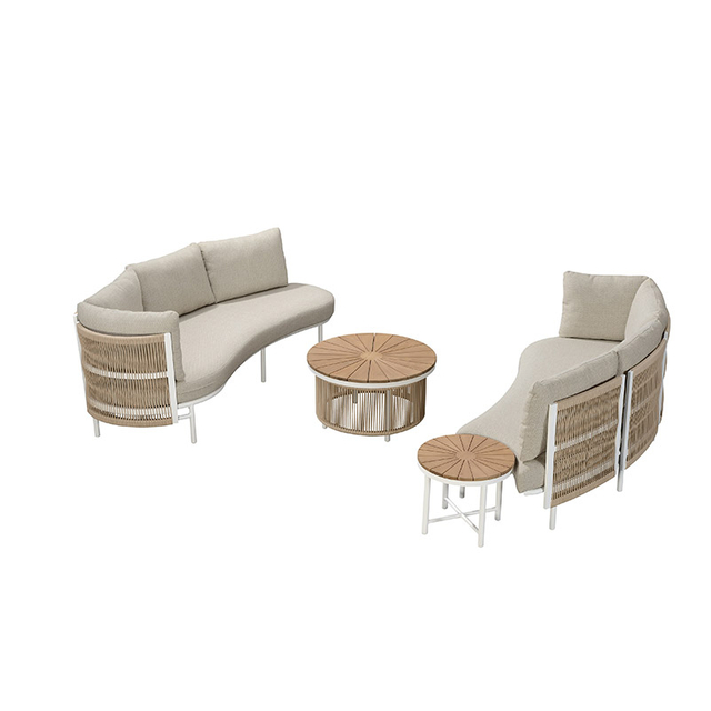 Valette chaude en aluminium sectionnel de canapé de jardin extérieur