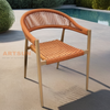 Roard Garden tissage chaise de corde extérieure pour restauration en plein air