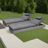  Allongeur synthétique Synthetic Rattan Sun pour Hotel Villa