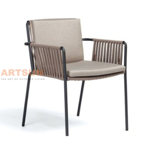 Chaise de corde de mobilier d'extérieur de bistro professionnel pour café