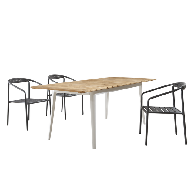 Chaises de table en aluminium en aluminium de qualité supérieure pour patio