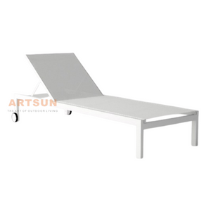 Chaise chaise à chaiserie de plage en aluminium extérieur allongé de haute qualité 