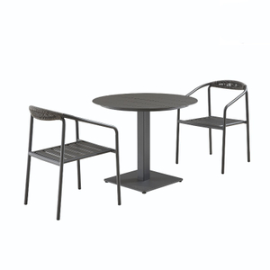 Table à manger et chaise en extérieur de la corde métallique du meilleur prix pour restaurant