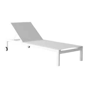 Chaise chaise unique en aluminium plage de plage de plage pour jardin