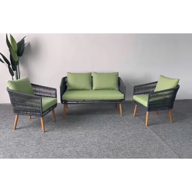Canapé de jardin léger à corde le plus populaire pour relaxation extérieure